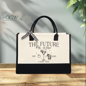 Personalized Future Mrs Tote Bag, Bride Tote Bag, Bride Gift, Bridal Shower Gift, Bachelorette Bag, Engagement Gifts, Bride to Be Tote Bag