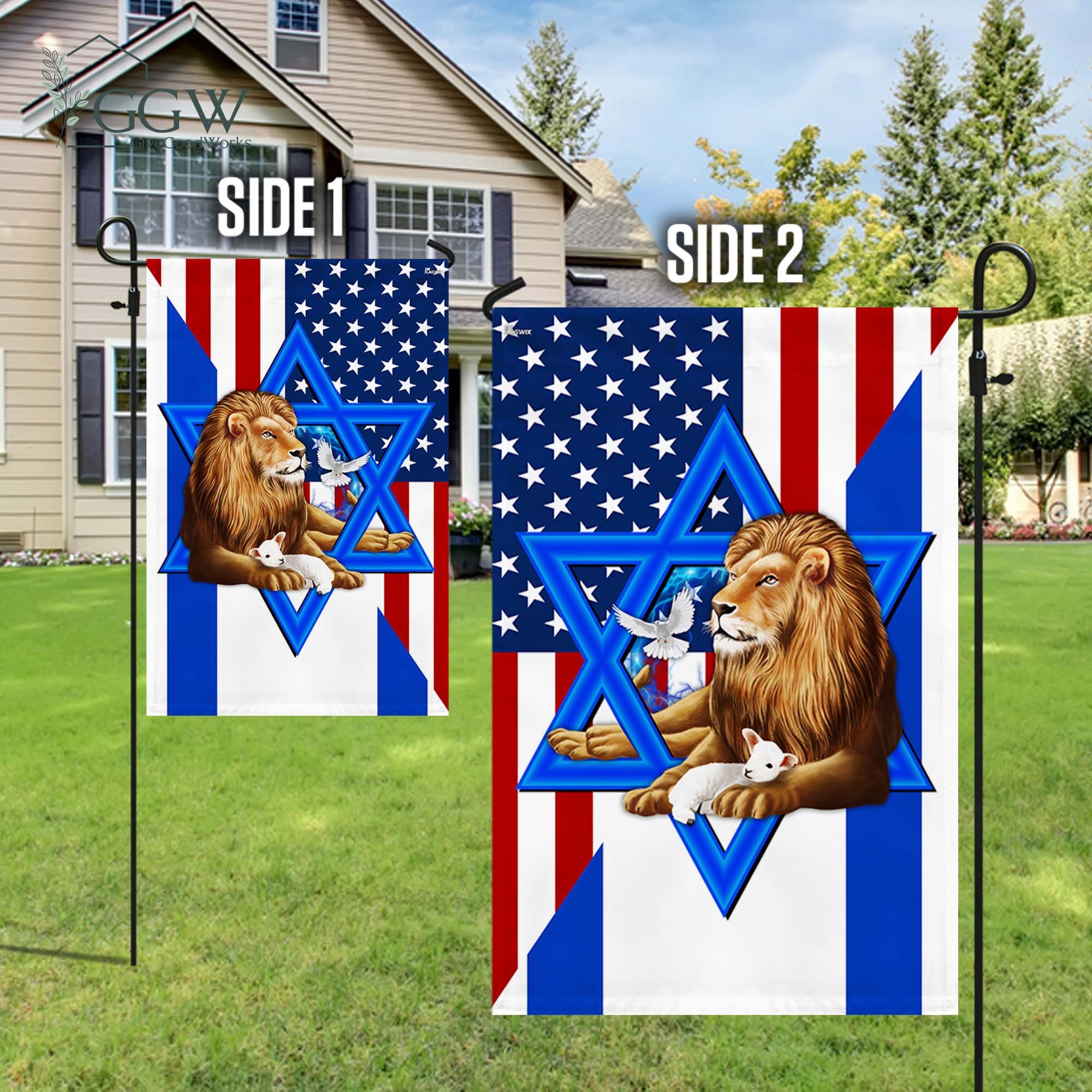 Discover American Israel Israeli Flag, Lion Of Judah American Israeli Flag