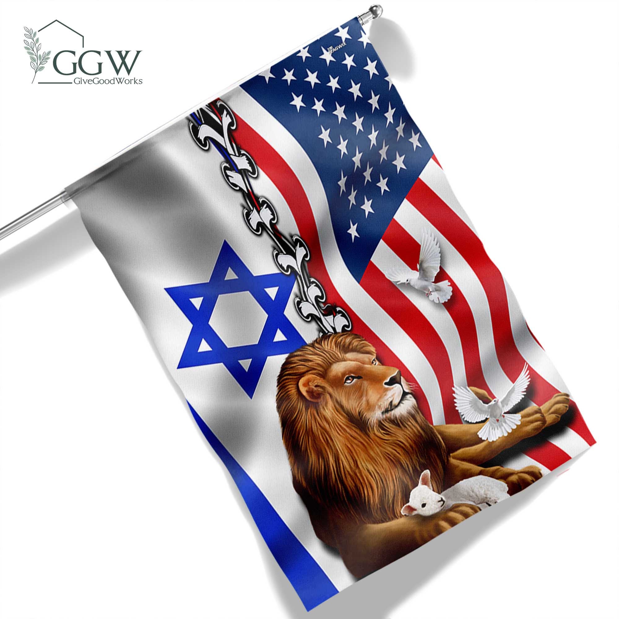 Discover American Israel Israeli Flag, Lion Of Judah American Israeli Flag