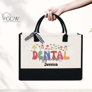 Dental Hygienist Tote Bag, Dental Hygienist Gift, Dental Assistant Tote Bag, RDH Gifts, Dental Hygienist Graduation Gifts, Gifts for Dentist
