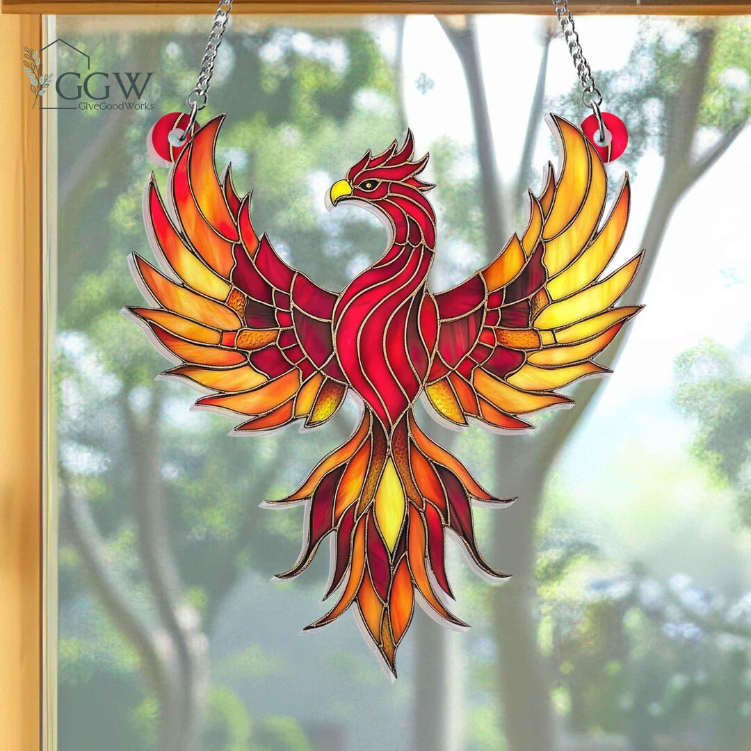 Phoenix Suncatcher, Decoratieve Raamhanger, Vogel