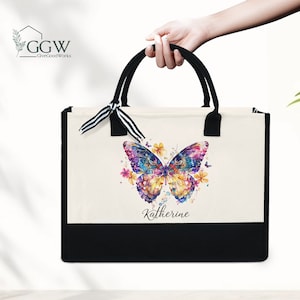Butterfly Tote Bags for Women, Bridesmaid Gifts,Butterfly Gift Ideas,Butterfly Lover Gift,Birthday Gift For Mom,Butterfly Gifts,Gift For Her