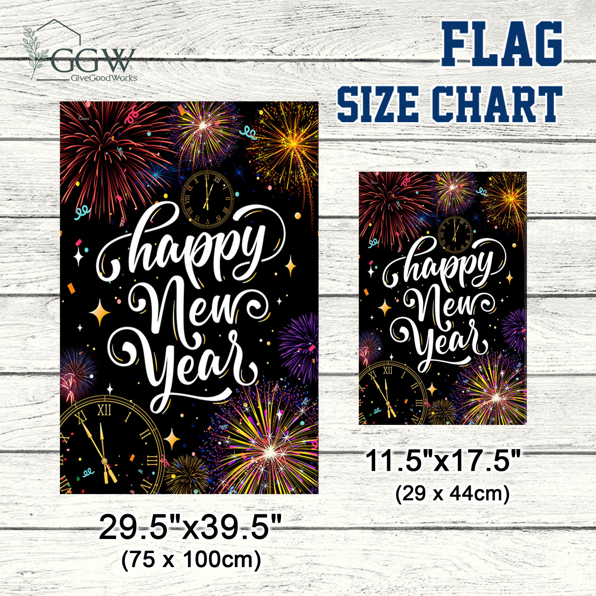 Discover Happy New Year Flag, New Year House Flag, New Year Garden Flag