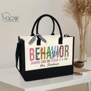 Behavior Analyst Tote Bag, BCBA Tote Bag, Board Certified Behavior Analyst, BCBA Gifts, Behavior Therapist, ABA Gifts, Behavior Analyst Gift