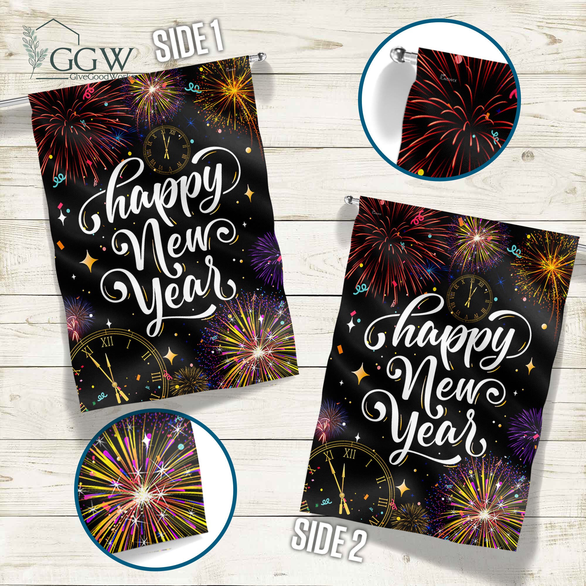 Discover Happy New Year Flag, New Year House Flag, New Year Garden Flag