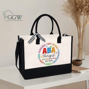 ABA Therapist Tote Bag, ABA Gifts, Special Education Teacher Gifts, Behavior Analyst Bag, Applied Behavior Analysis, Behavior Squad Gifts