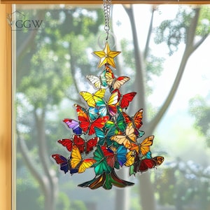 Butterfly Ornament, Butterfly Christmas Tree Ornaments, Butterfly Ornament 2024 Gift, Butterfly Lover, Butterfly Decor, Holiday Butterfly