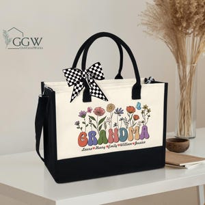 Grandma Bag, Grandma Tote Bag, Grandma To Be, Grandma Gift Bag, Custom Gift from Grandkids, New Grandma Gifts, Nana Bag, Gift for Grandma