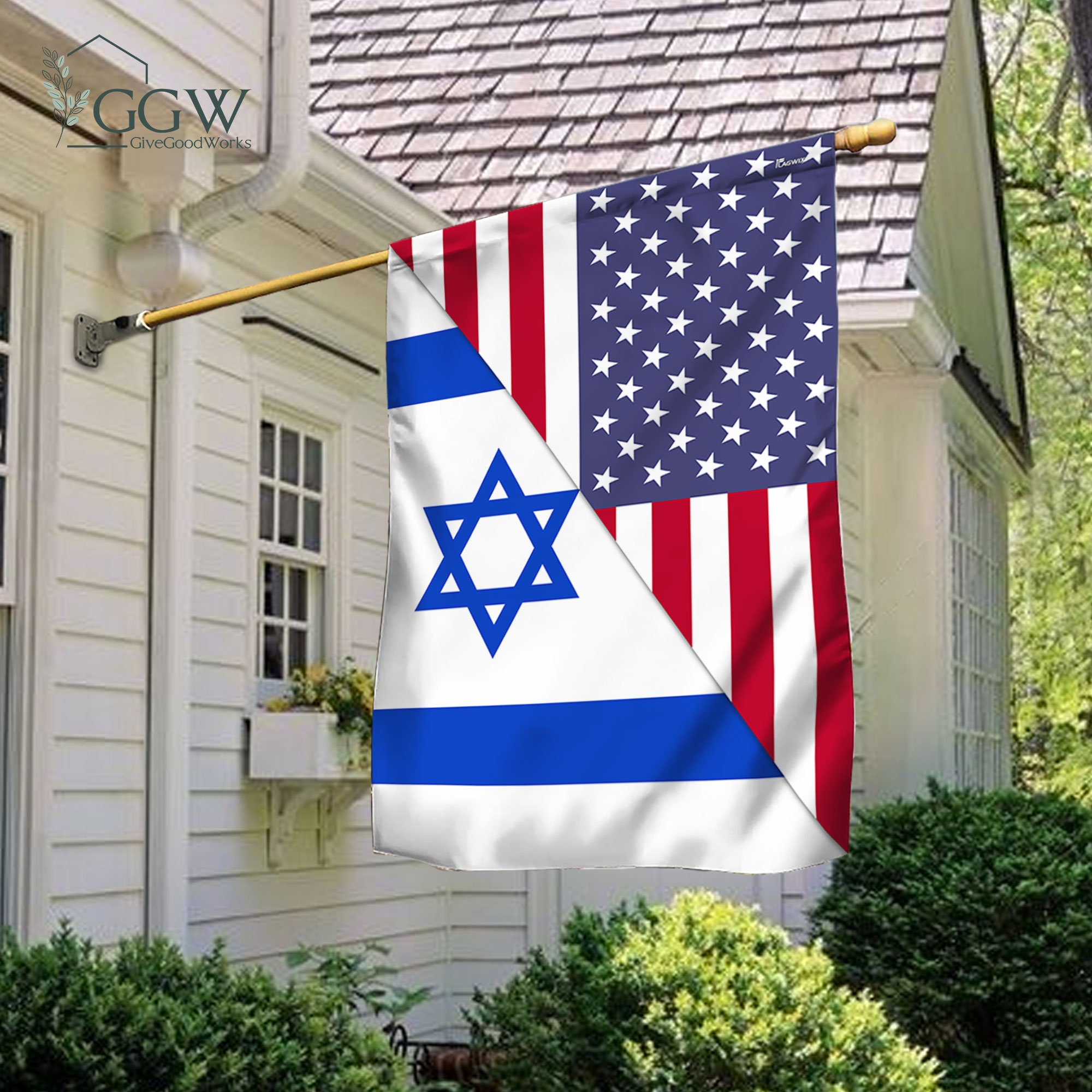 Discover American Israeli Flag, We Stand with Israel, Jewish, Lion Of Judah American Israeli Flag