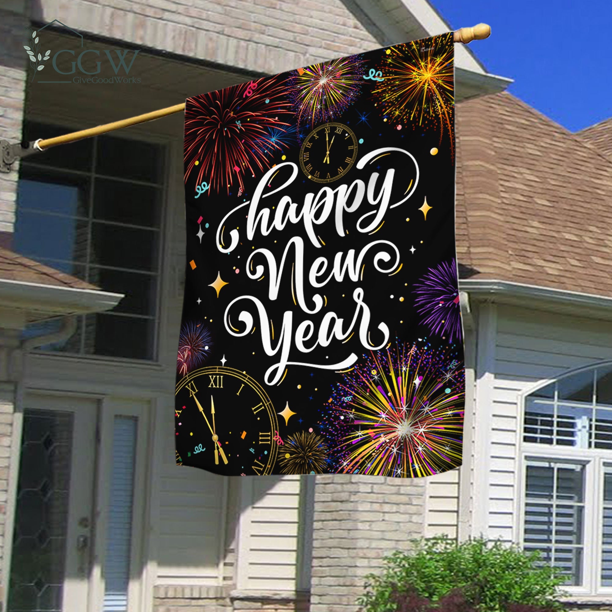 Discover Happy New Year Flag, New Year House Flag, New Year Garden Flag