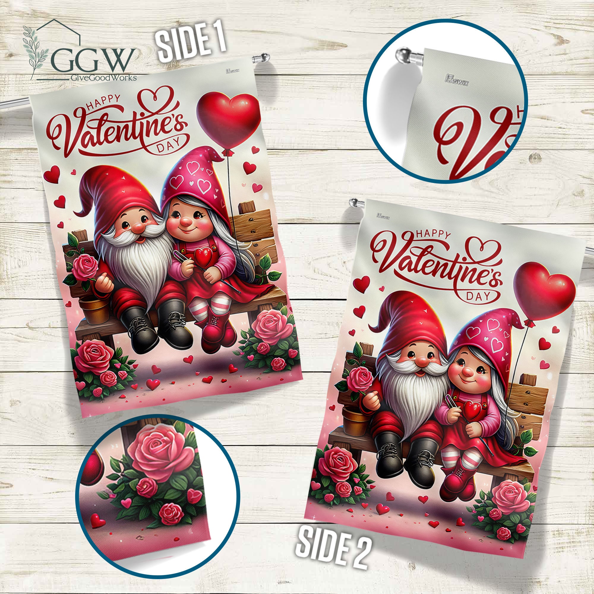 Discover Valentines Gnome Couple Flag, Couple Love Decor, Valentines Day Gift