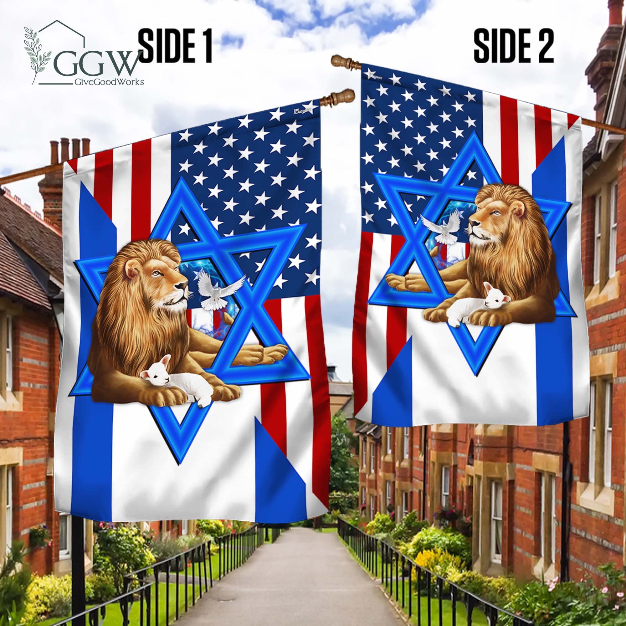 Discover American Israel Israeli Flag, Lion Of Judah American Israeli Flag