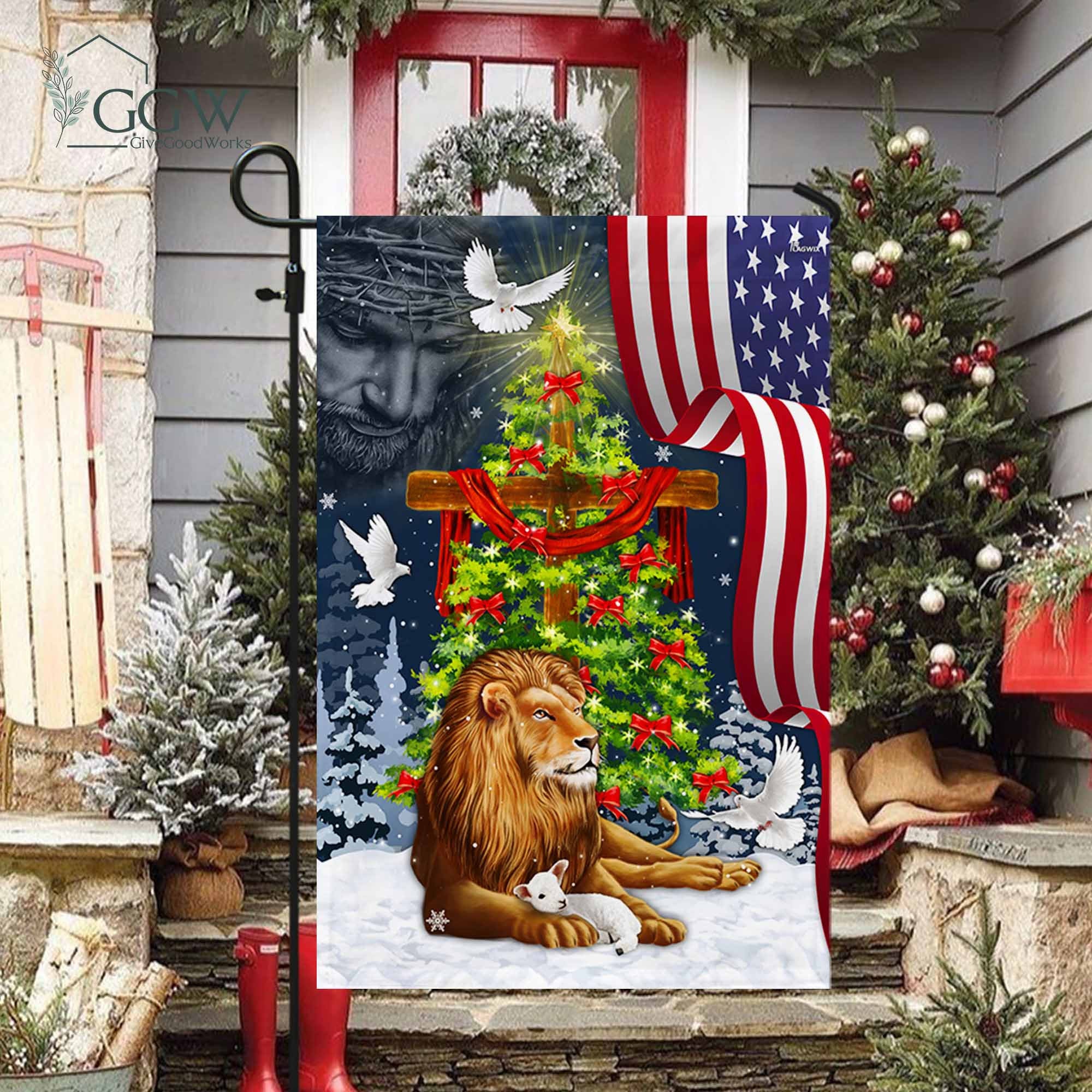 Discover Jewish Christmas Flag, Lion Of Judah Israeli Flag, Support Israel