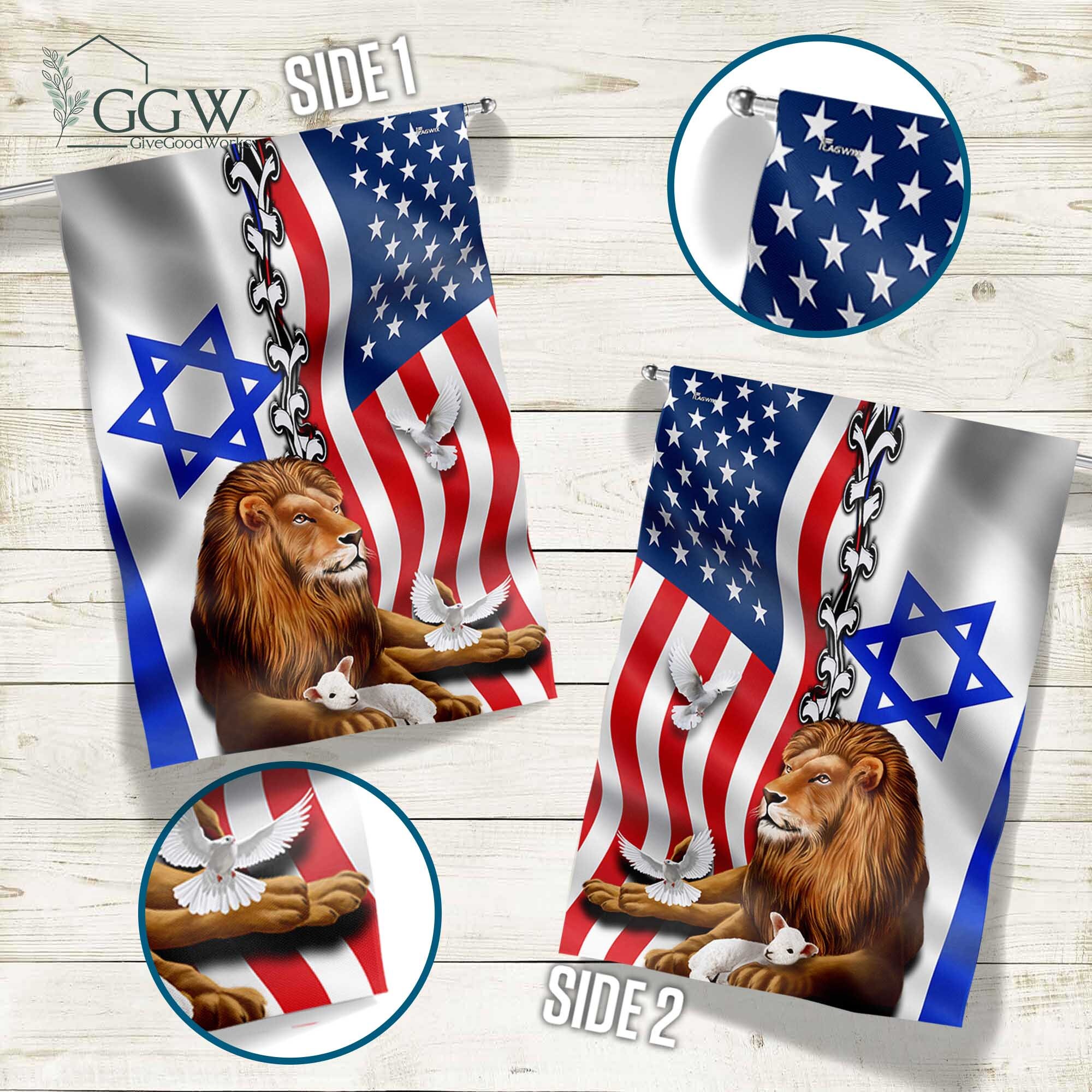 Discover American Israel Israeli Flag, Lion Of Judah American Israeli Flag