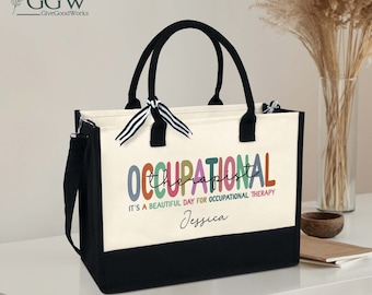 Custom Occupational Therapy Tote Bag, Occupational Therapist Gift