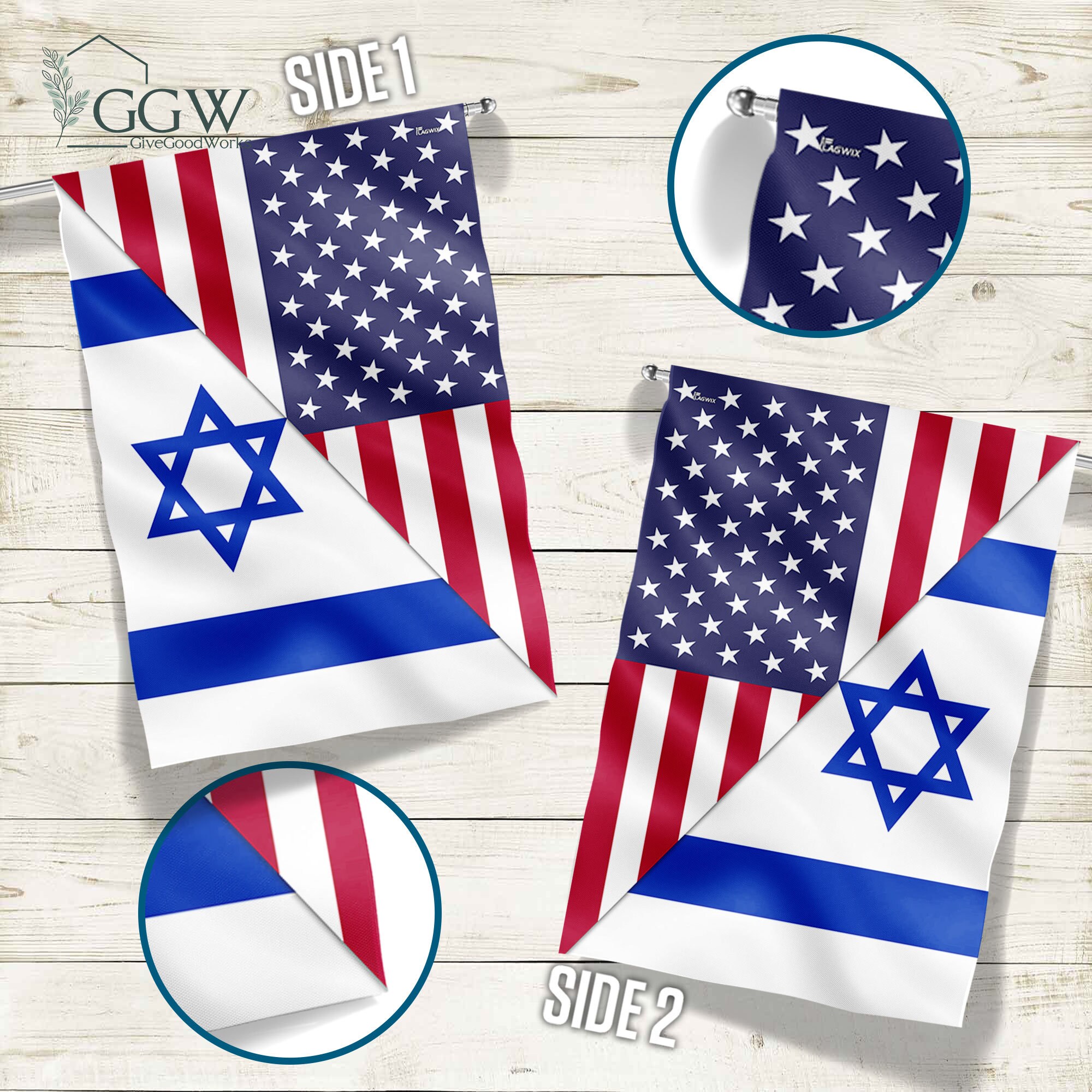 Discover American Israeli Flag, We Stand with Israel, Jewish, Lion Of Judah American Israeli Flag