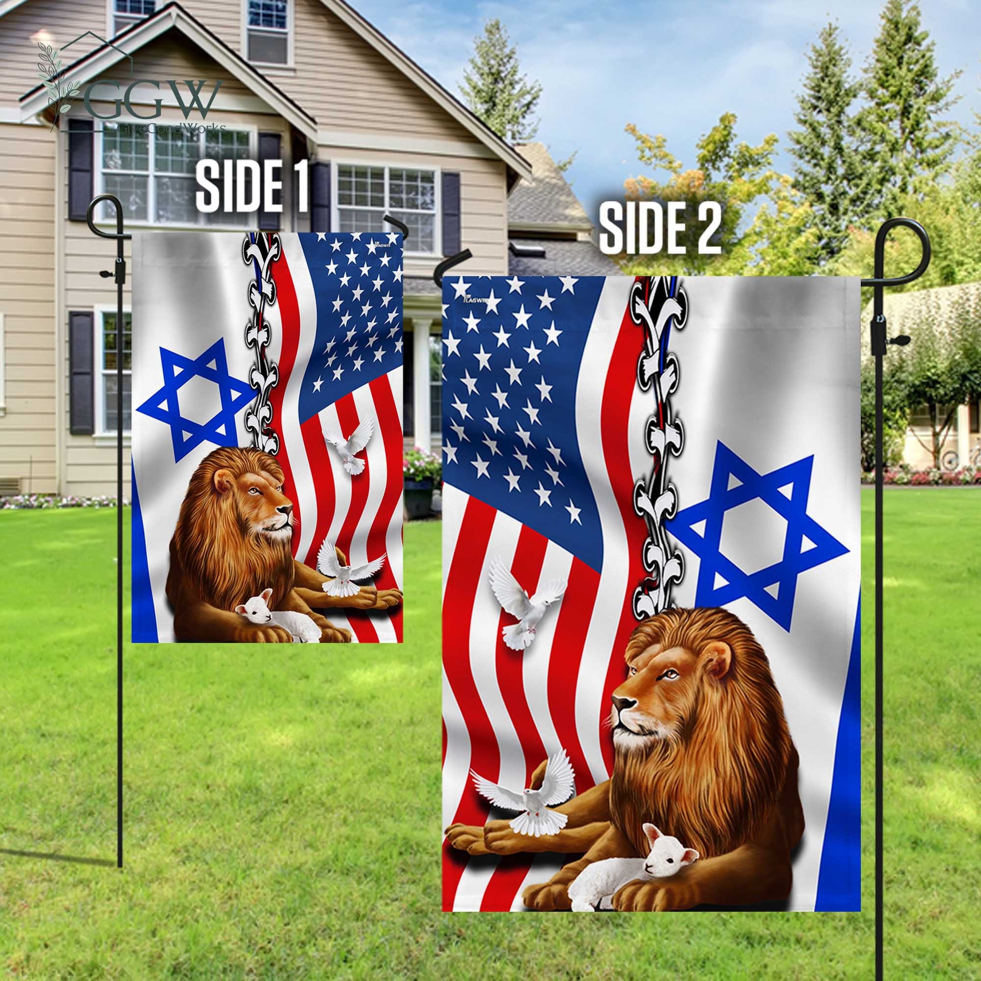 Discover American Israel Israeli Flag, Lion Of Judah American Israeli Flag