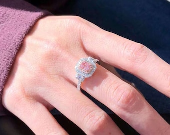 Fine Jewelry - Natural Pink Diamonds - Pink Diamond Engagement Rings for Women GIA Certificate