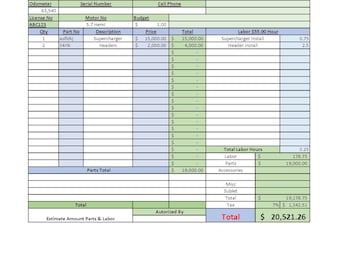 Printable Invoice Template Excel/pdf - Etsy
