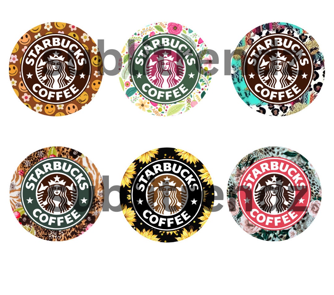 Starbucks Coasters 6 Sublimation Digital Download Design Etsy