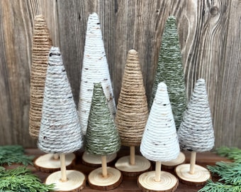 Arbres à laine | Collection d'hiver rustique pour les fêtes