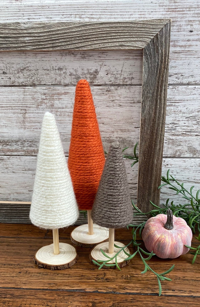 Yarn Trees | Fall Seasonal Decor immagine 2