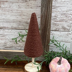 Yarn Trees | Fall Seasonal Decor Marrone