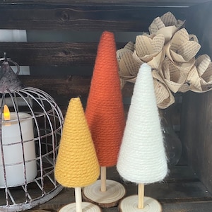 Yarn Trees | Fall Seasonal Decor immagine 3