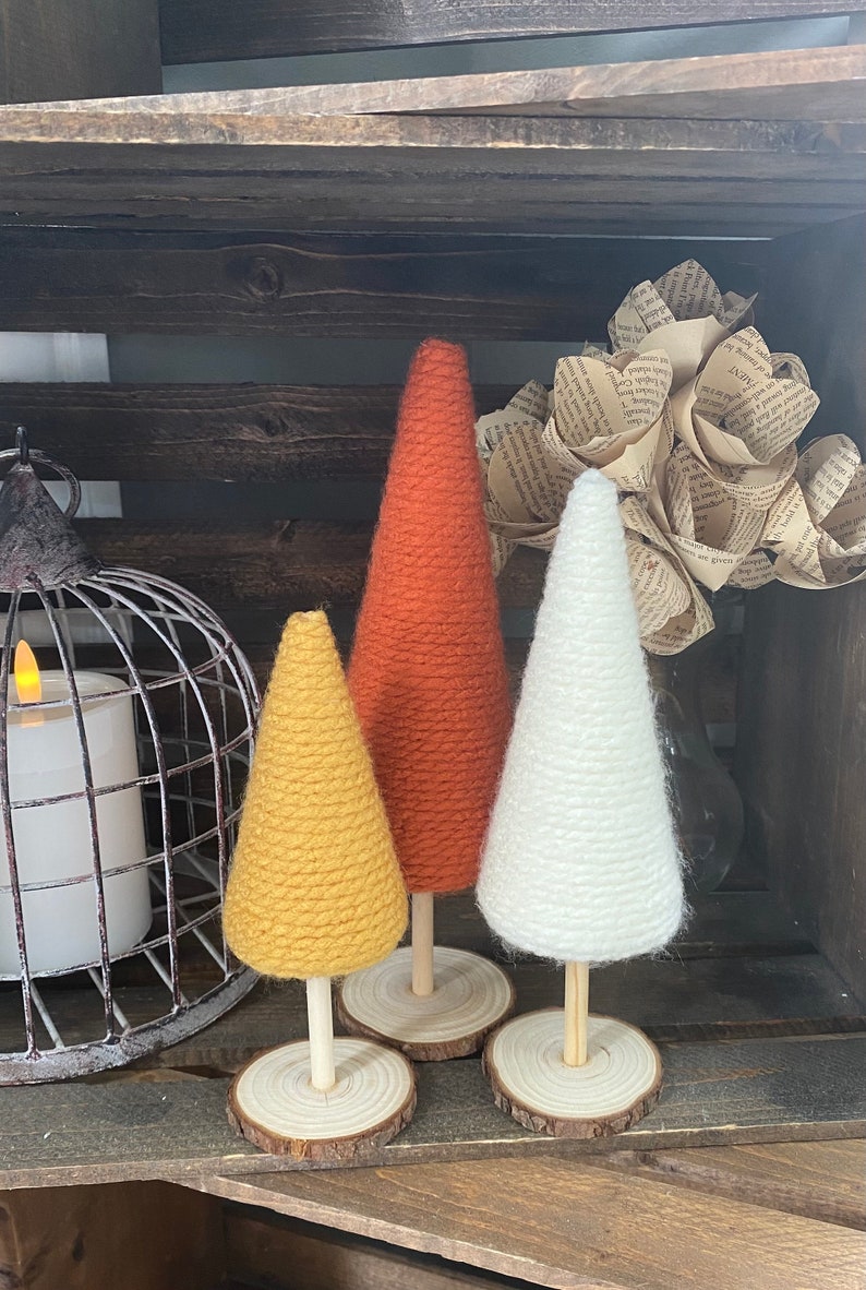 Yarn Trees | Fall Seasonal Decor immagine 3
