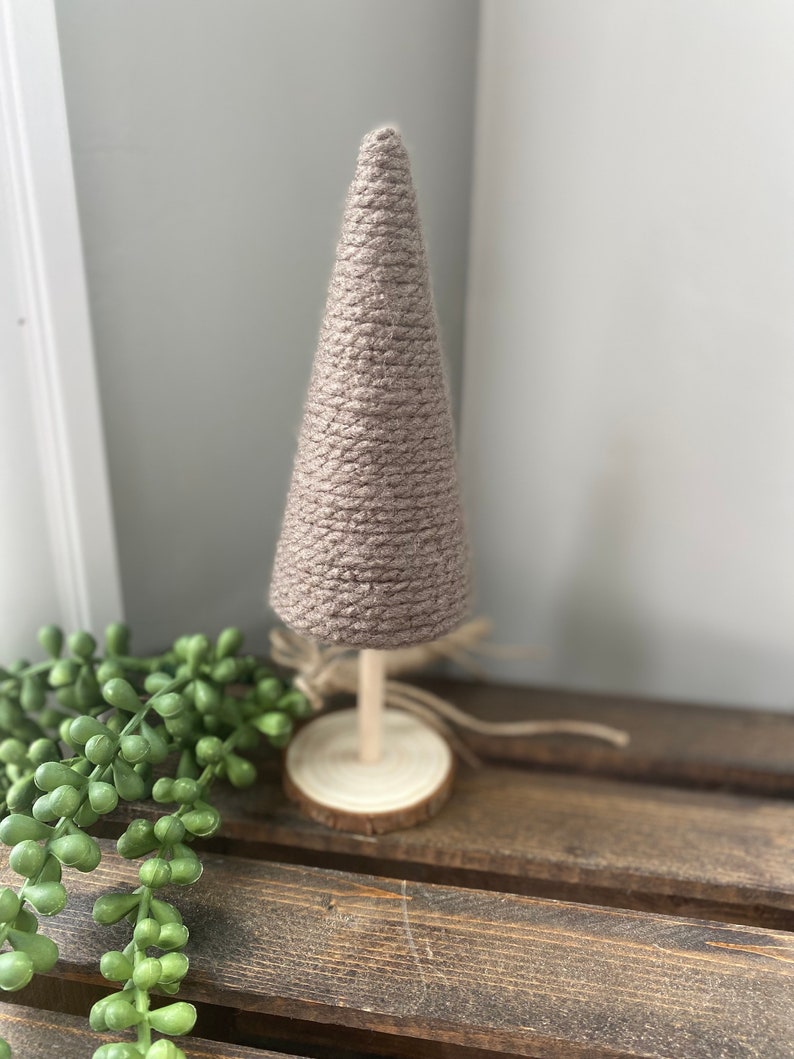 Yarn Trees | Fall Seasonal Decor Light Brown