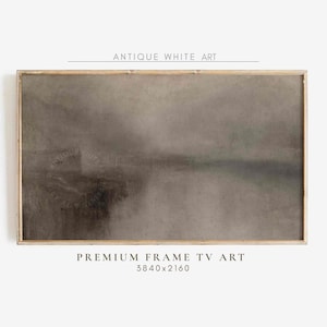 Abstract Dark Samsung Frame TV Art, Textured Oil Painting, Vintage Modern Moody TV Art, Earthy Toned Screensaver, Digital Download | TV366