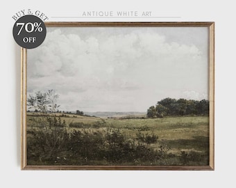 Countryside Landscape Print, Vintage Landscape Painting, Digital Landscape Art, Antique Digital Print, Digital Download PRINTABLE | A128