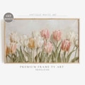 Samsung Frame TV Spring Art, Tulip Easter Art for Frame Tv, Pastel Flowers, Neutral Toned Soft Floral TV Art, Digital Download | TV312