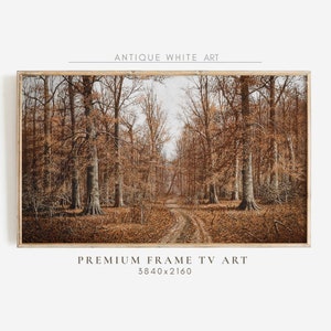 Samsung Fall Frame TV Art, Vintage Autumn Art for Frame Tv, Fall TV Art, Moody Fall Painting, EarthTone Decor, Autumn Frame TV Art | TV55