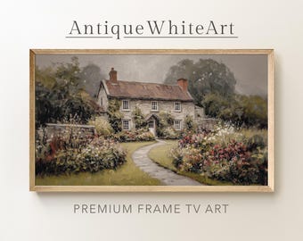 Country Cottage Farmhouse Frame TV Art, Digital Download | TV896