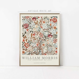 Impresión de William Morris, Impresión Art Nouveau, Póster de William Morris, Impresión de Exposición, Impresión de Arte Botánico, Descarga Digital de Moda / A146