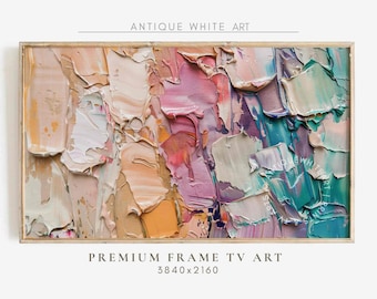 Abstract Brush Strokes Samsung Frame TV Art: Textured 3D Painting (Digital Download)