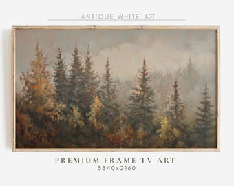 Fall Frame TV Art, Moody Farmhouse Painting, Fall Decor, Rustic Landscape Art for TV, Vintage Style Painting, Fall Scenery Screensaver TV467