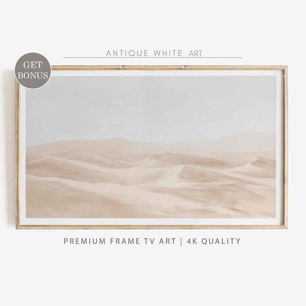 Soft Dunes Samsung Frame TV Art, Neutral Desert Landscape, Warm Toned Minimalist Art for TV, Digital Download | TV357