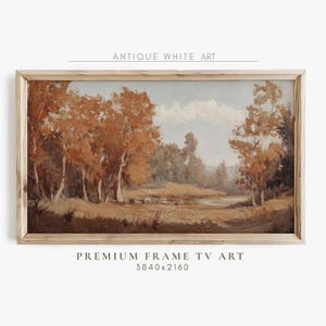 Fall Frame TV Art, Fall Landscape Samsung TV Art, Farmhouse Autumn Painting, Country Landscape, Art for Frame Tv, Cottagecore TV Art | TV465