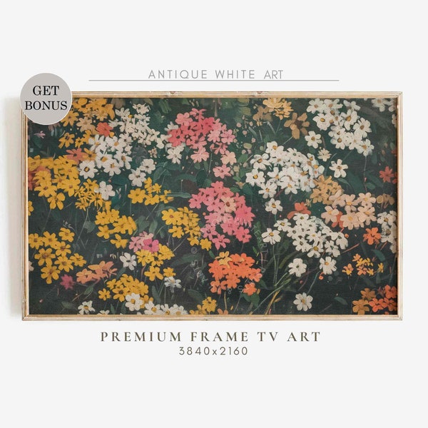 Flowers Samsung Frame TV Art, Abstract  Wildflowers Painting, Colorful TV Art, Flowers Art, Summer Floral Art for TV, Digital Download TV420