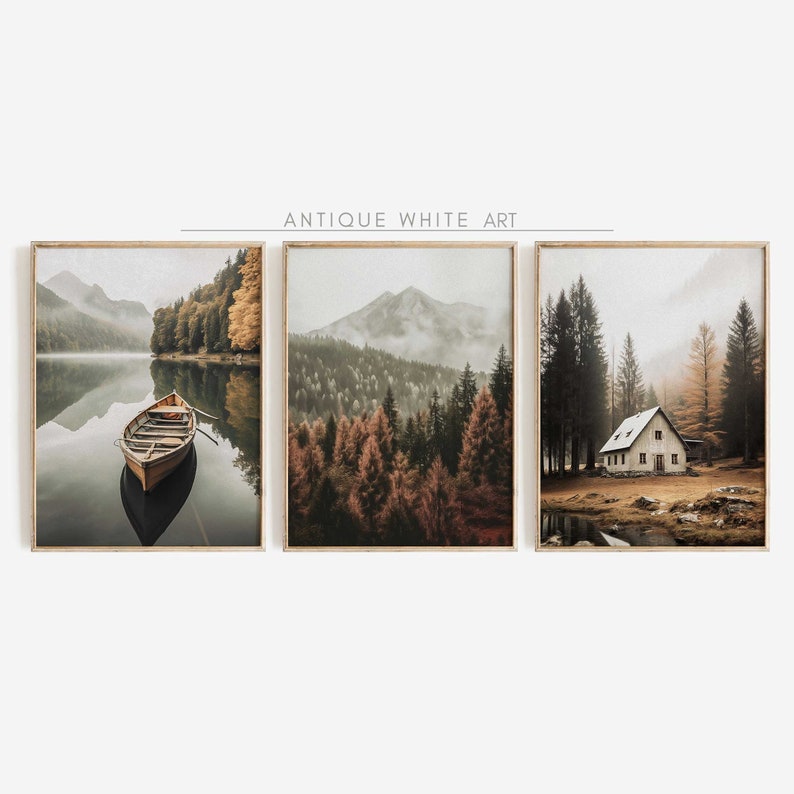 Set of 6 Printable Autumn Gallery Wall Art, Fall Decor Gallery Set of 6 ...