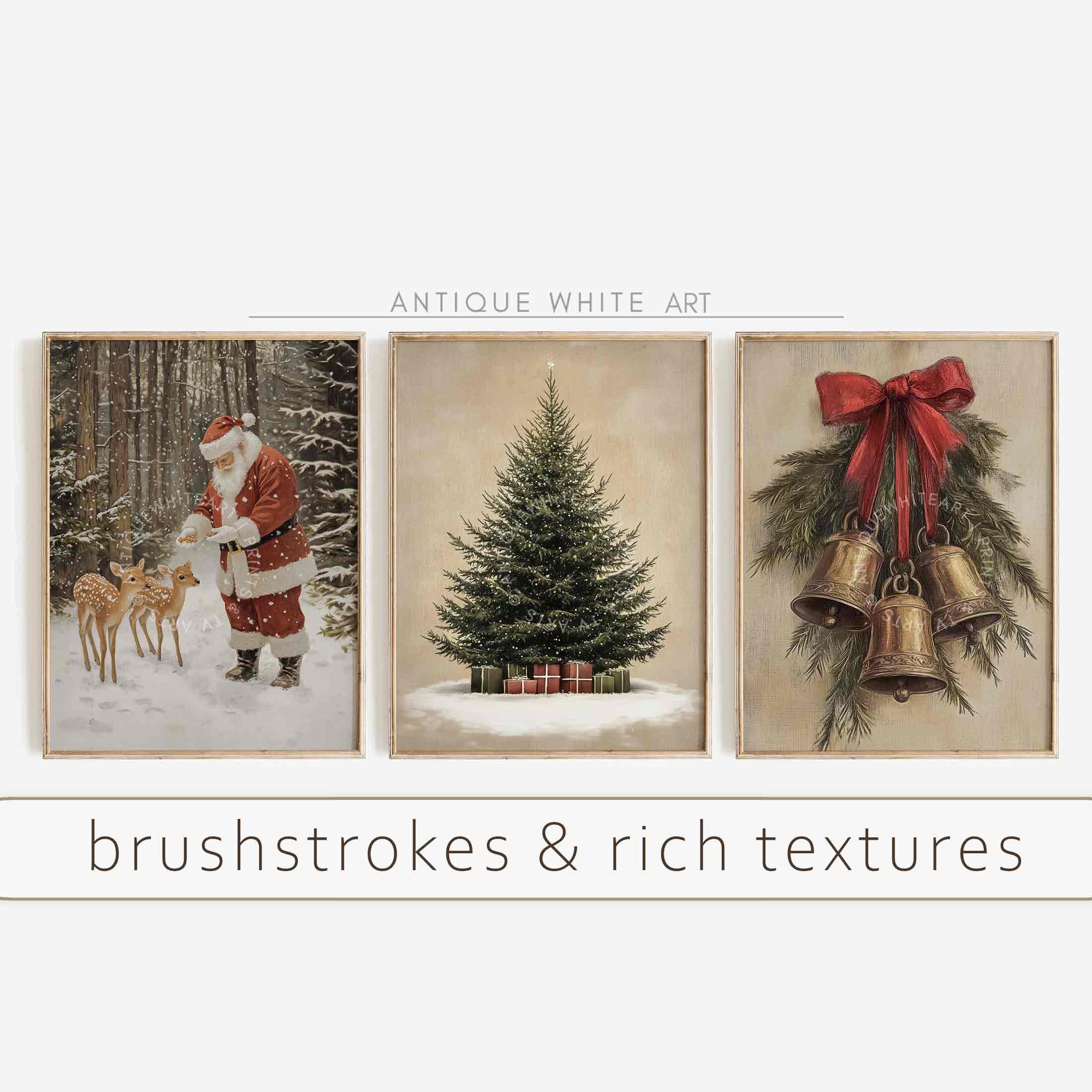 Vintage Christmas Prints: Winter Landscape Gallery Wall Set (digital ...