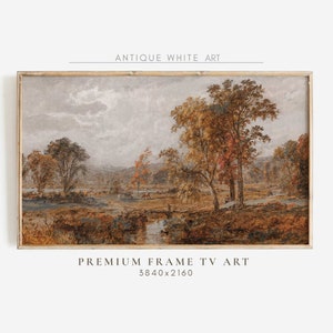 Autum Frame TV Art, Vintage Fall Art for Samsung Frame TV, Antique Fall TV Art, Fall Painting, EarthTone Decor, Autumn Frame Tv Art | TV65