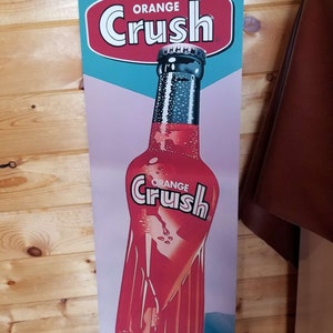 Orange Crush sign soda pop metal sign vintage looking sign