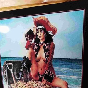 Captain Morgan sexy pirate pub sign large 24in liquor advertising