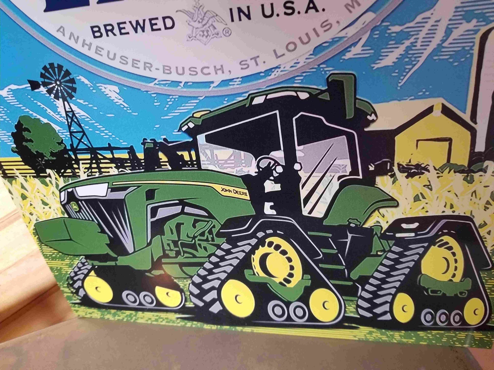 BUSCH Light BEER Sign John Deere Metal Large 24in Etsy