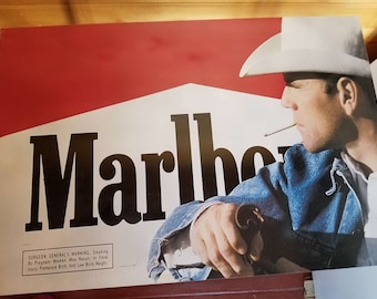 MARLBORO sign large 24in store display vintage style