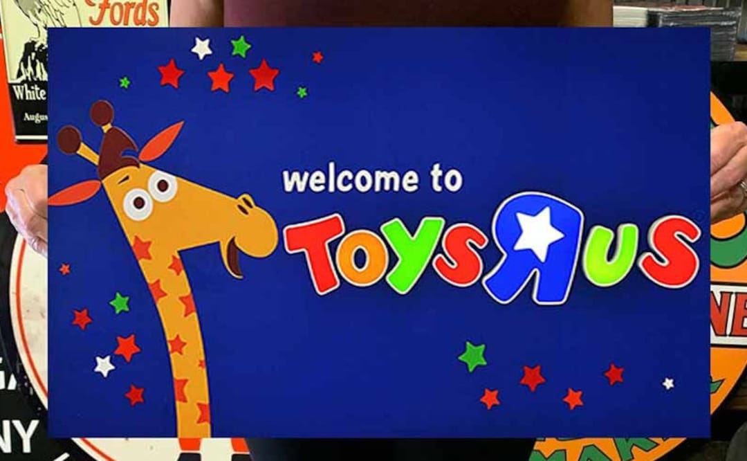 Toys R Us Large Metal Sign - Etsy