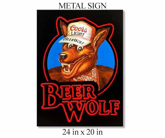 COORS BEER WOLF Beer Sign - Etsy